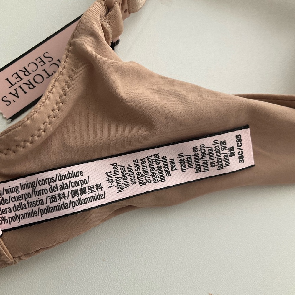 Victoria's Secret NWT Blush 38C T Shirt Lightly Lined Wireless Bra - Picture 7 of 8